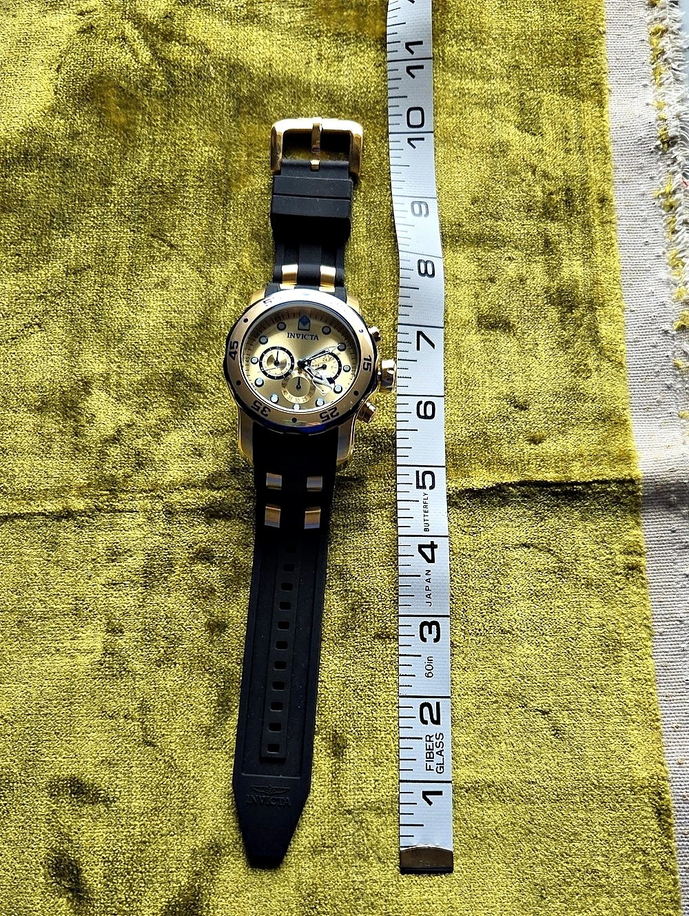 Invicta Pro Diver Chronograph Gold & Black Chronograph Watch
